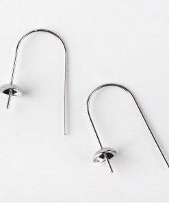 Akasztós fülbevalóalap rozsdamentes acél 25X16 2db