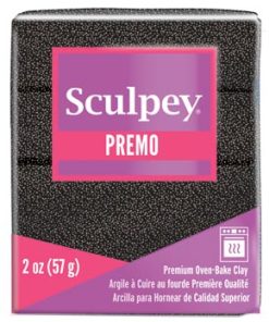 Premo süthető gyurma csillogó fekete 57g