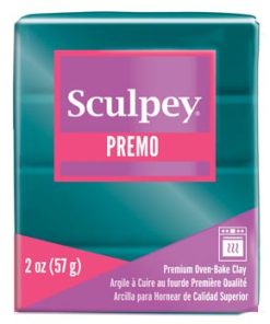 Premo süthető gyurma gyöngyház pávazöld 57g