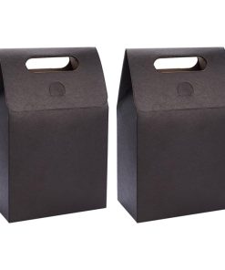 Ajándék táska  fekete 20x15x6