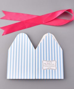 Alternative view of Ajándékdoboz égkék csíkos 1db