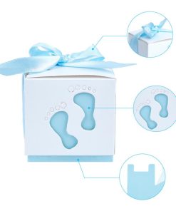 Alternative view of Ajándékdoboz baba lábnyom kisfiú 1db