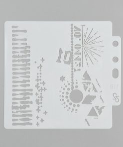 Stencil műanyag nap sablon