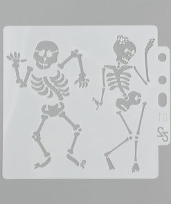 Stencil műanyag csontváz sablon