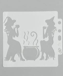 Stencil műanyag boszorkányok sablon