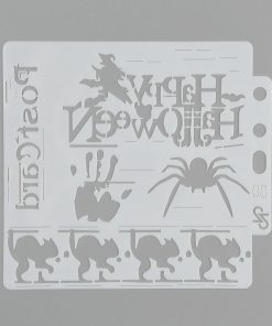 Stencil műanyag halloween sablon