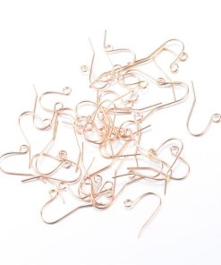 Akasztós fülbevaló alap világos arany 19X16 10db