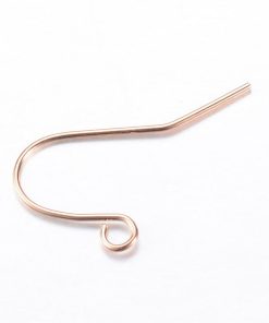 Alternative view of Akasztós fülbevaló alap világos arany 19X16 10db