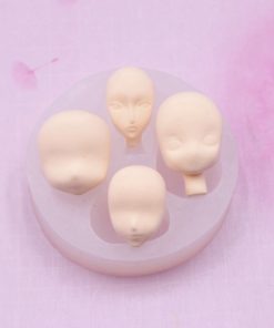 Baba arcok szilikon forma mold