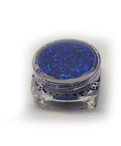 Kék glitter por 1mm 3g