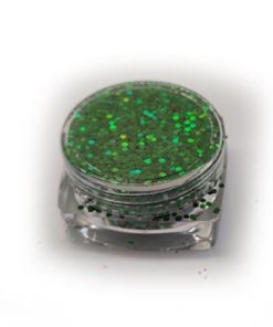 Zöld glitter por 1mm 3g