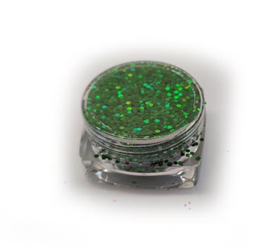 Zöld glitter por 1mm 3g