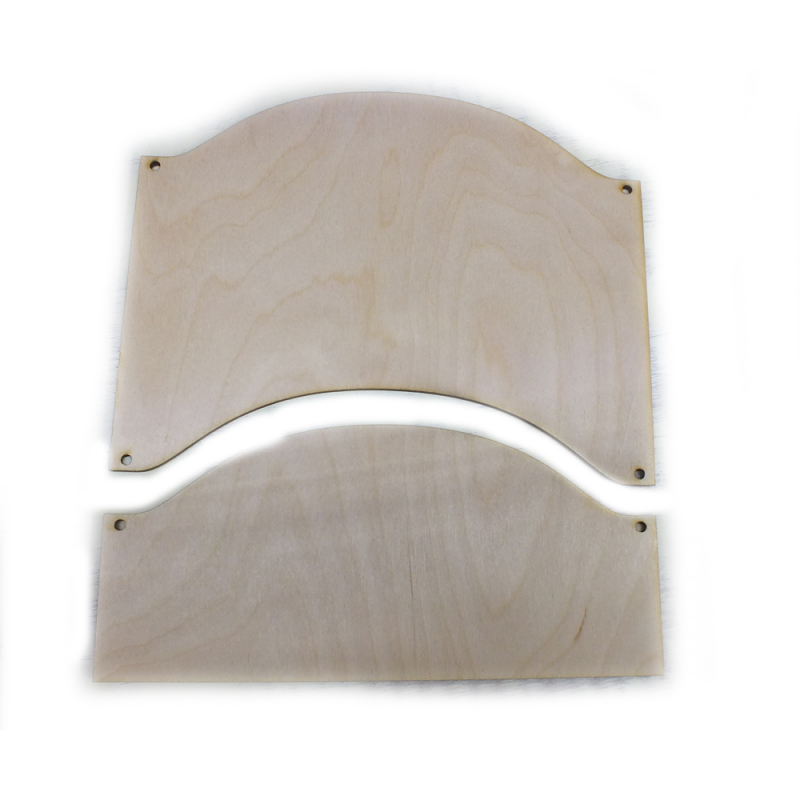 Natúr fatábla íves 2 részes 12x24cm 1db