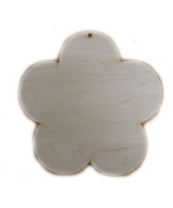 Natúr falap tábla virág 24cm 1db