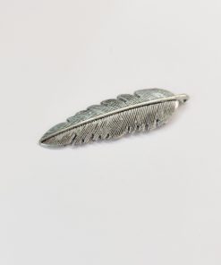 Antik ezüst levél medál 1db