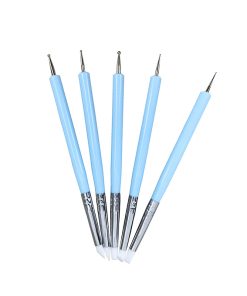 Gyurmaformázó ecset embossing tollal 5db