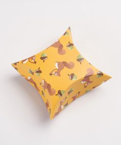 Párna ajándékdoboz mókusos