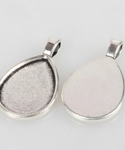 Alternative view of Medál alap ezüst csepp 25x18mm 1db