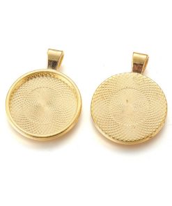 Medál alap kör arany 24,5mm 1db