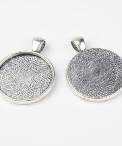 Medál alap ezüst kör 25mm 1db