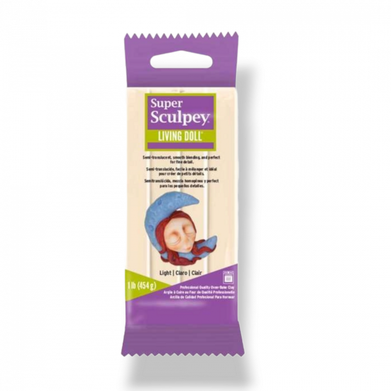 Super Sculpey Living doll világos 454g