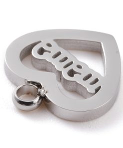 Nemesacél Mama medál ezüst színű