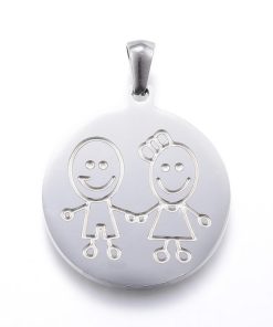 Nemesacél testvérek medál ezüst színű