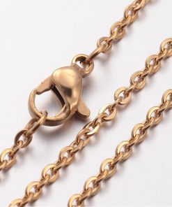 Nemesacél lánc arany színű