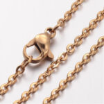 Nemesacél lánc arany színű