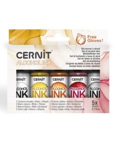 Cernit alkoholos tinta szett meleg színek 5x20 ml