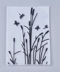 Műanyag áttetsző textúra és nyomda sablon szitakötő