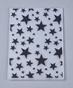 Műanyag áttetsző textúra és nyomda sablon csillagok