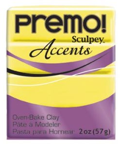 Premo süthető gyurma fluoreszkáló sárga 57g