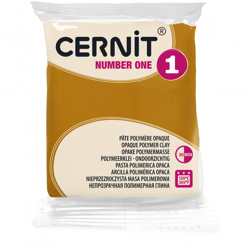Cernit number one süthető gyurma okkersárga 56g
