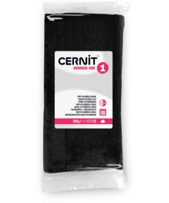 Cernit number one fekete 500g