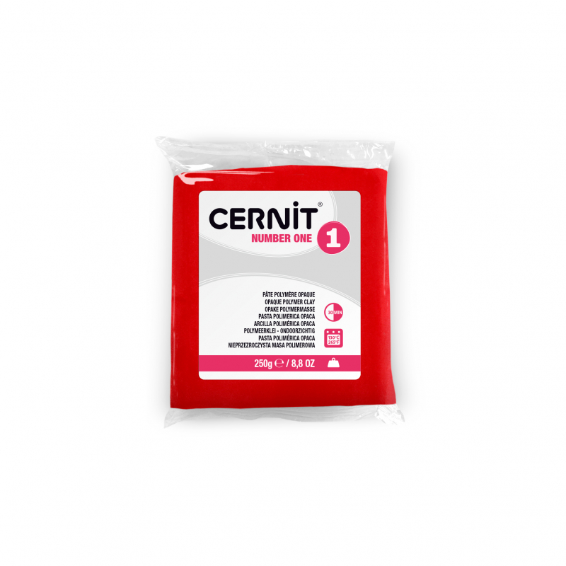 Cernit number one süthető gyurma piros 250g