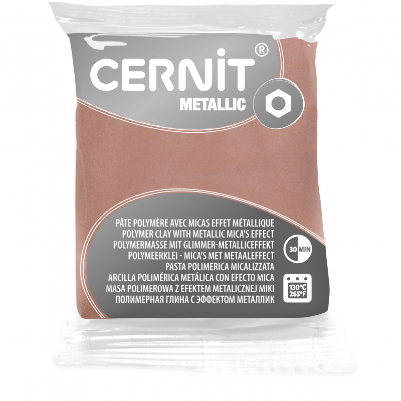 Cernit metallic rózsa arany 56g