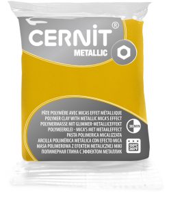 Cernit metallic sárga 56g