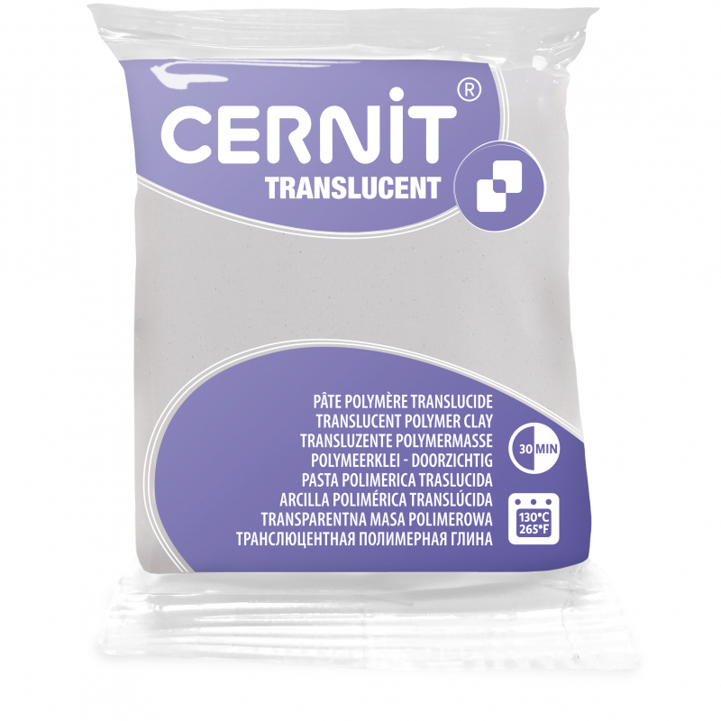 Cernit Trans süthető gyurma csillogó fehér 56g