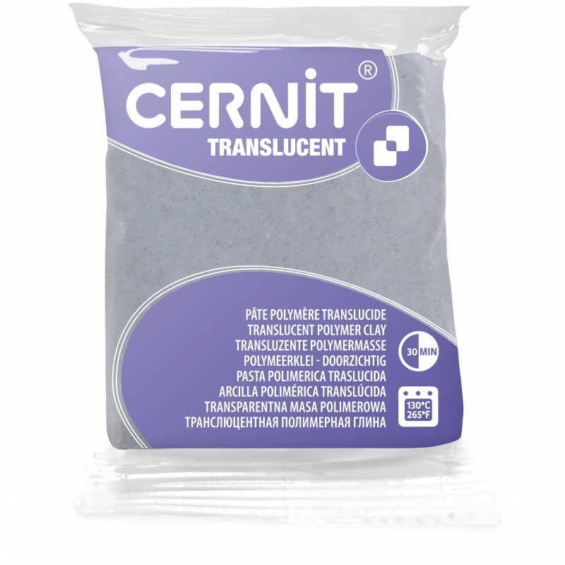 Cernit Trans süthető gyurma csillogó ezüst 56g