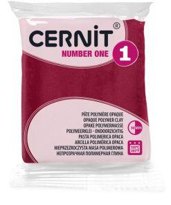 Cernit number one süthető gyurma bordó 56g