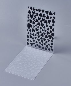 Alternative view of Műanyag áttetsző textúra és nyomda sablon szívek