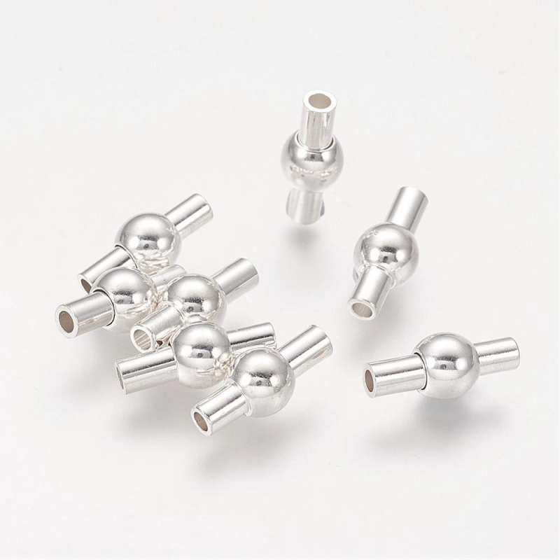 Mágneses kapocs ezüst kicsi 2mm - Image 2