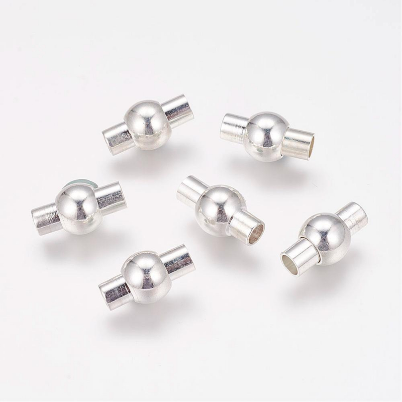 Mágneses kapocs ezüst kicsi 4mm - Image 2