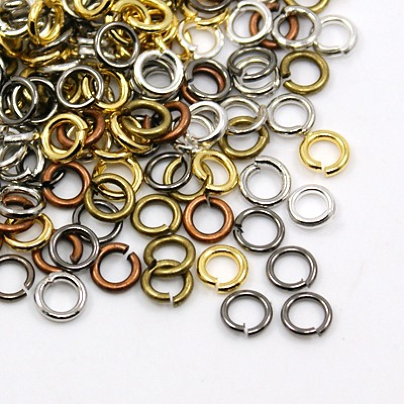 Szerelőkarika fegyverfém színű 4mm 20db