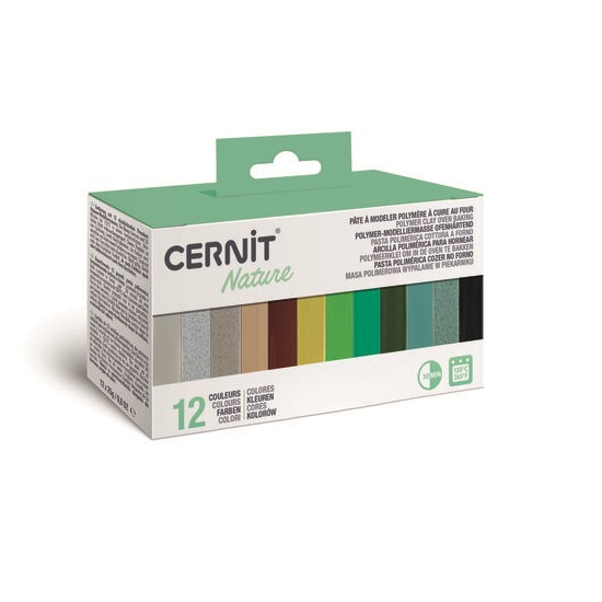 Cernit nature multicolor szett 12x25g