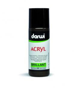Darwi fényes sötétbarna akrilfesték 80ml