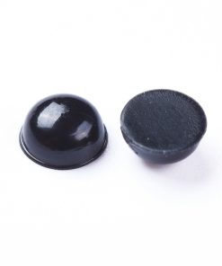 Fekete akril baba műszem 4 x 2mm 2db