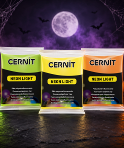 Cernit süthető gyurma neon Halloween szett 3x56g