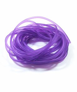 Áttetsző Neon lila kaucsuk 4mm 1m